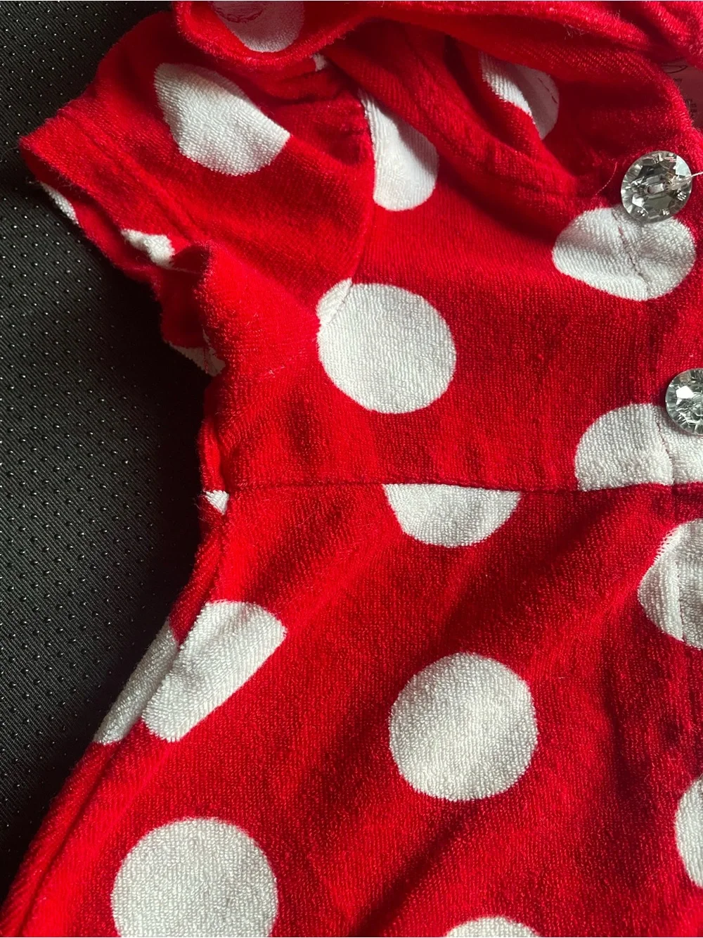 Disney Red and White Polka Dot Minnie Hooded Dress